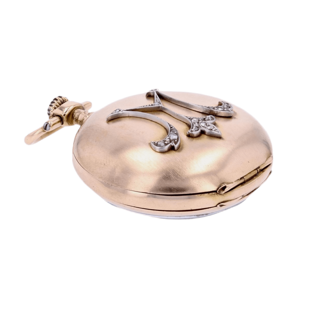 Pendentif en or rose et diamants - Castafiore