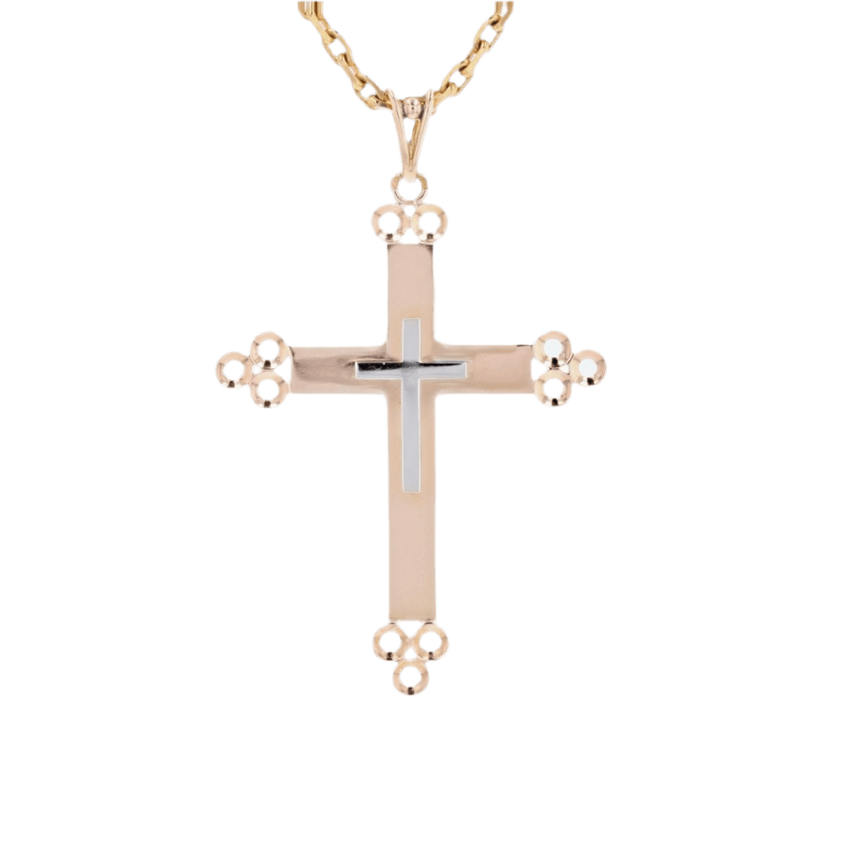 Pendentif en or rose et or blanc - Castafiore