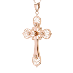 Pendentif en or rose et perles - Castafiore