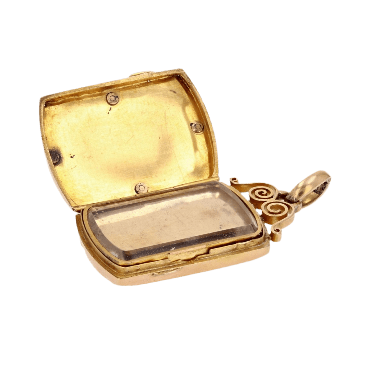 Pendentif en or rose et sardoine - Castafiore