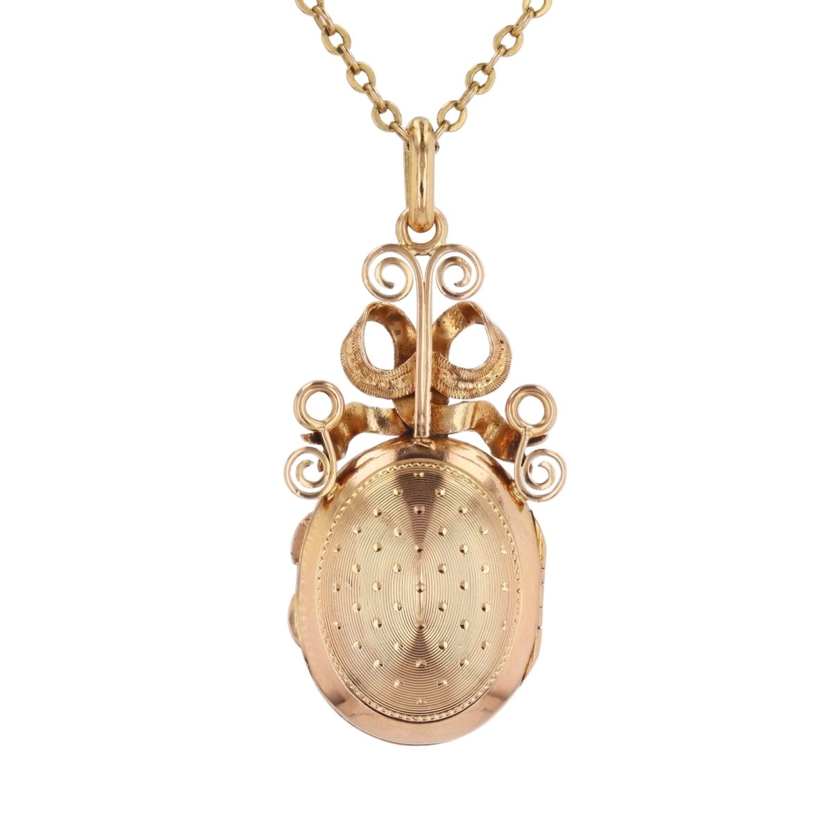 Pendentif en or rose, or vert et perle - Castafiore