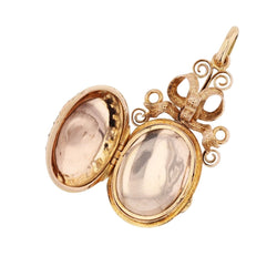 Pendentif en or rose, or vert et perle - Castafiore