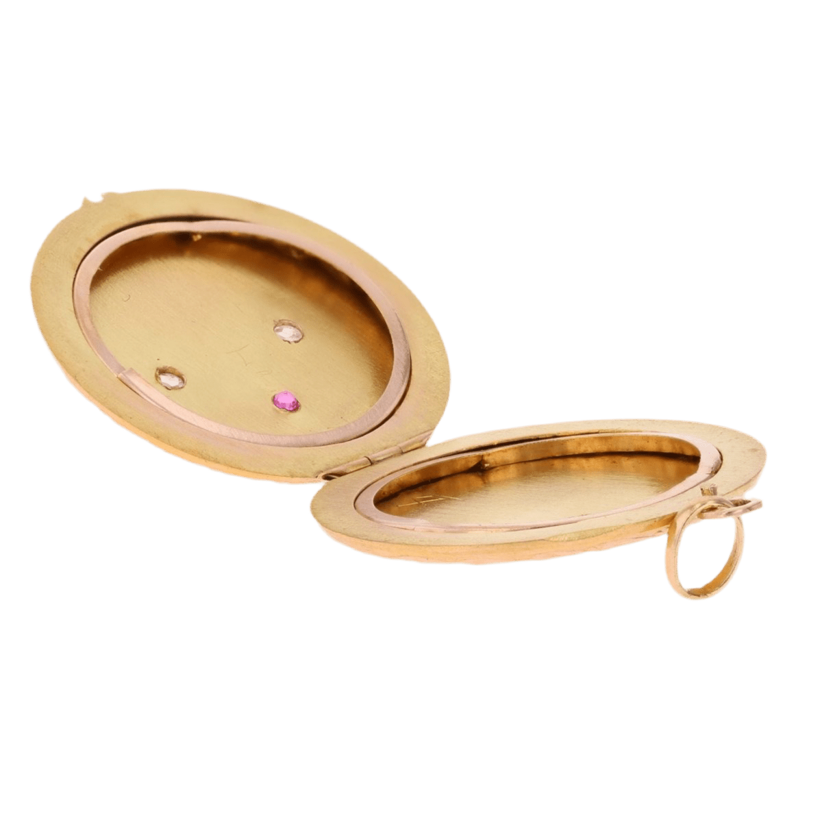 Pendentif en or rose, rubis et diamants - Castafiore