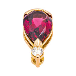 Pendentif en or rose, tourmaline et diamant - Castafiore