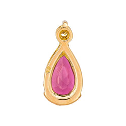Pendentif en or rose, tourmaline et diamant - Castafiore