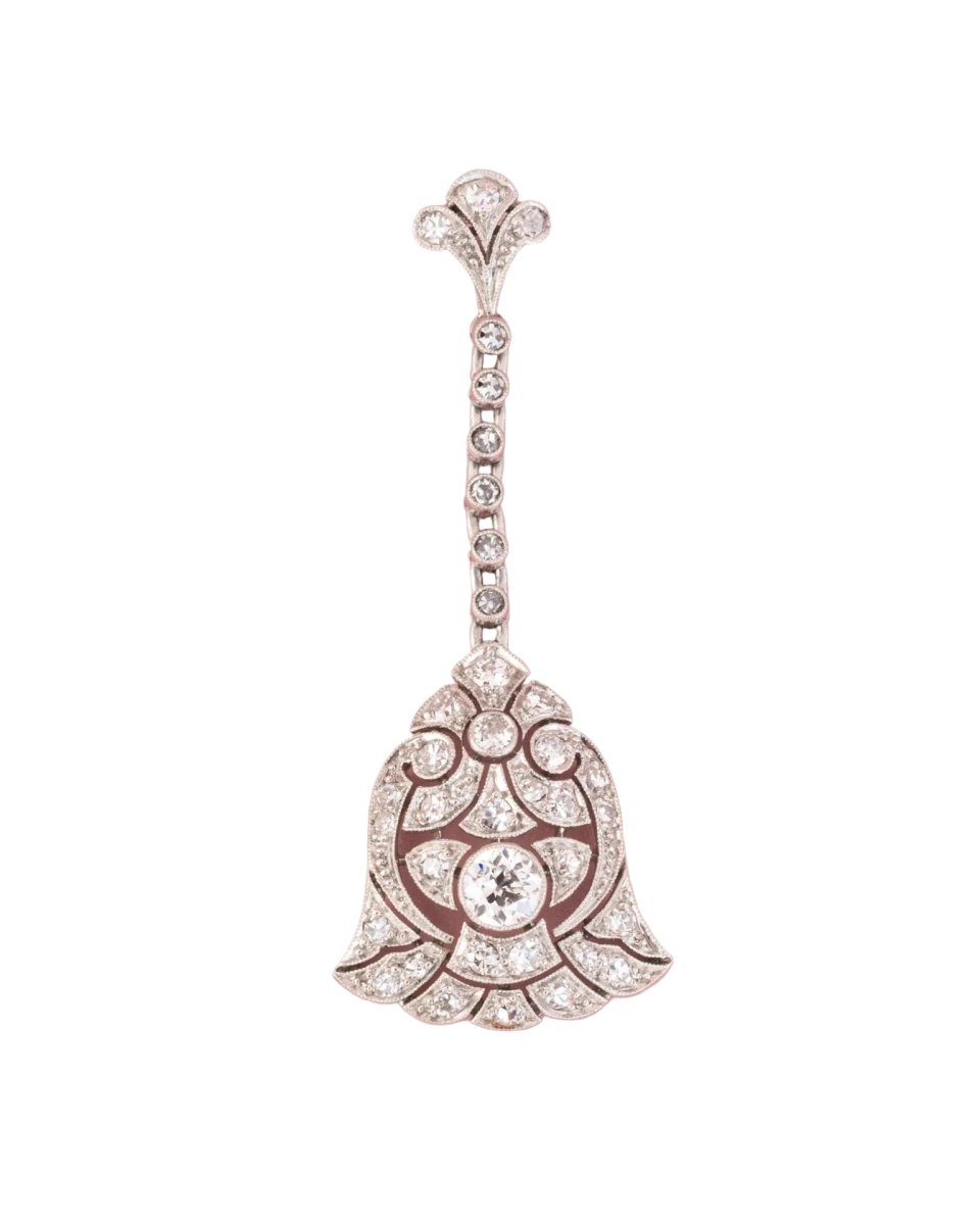 Pendentif en platine et diamants
