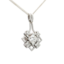 Pendentif en platine et diamants - Castafiore