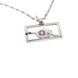 Pendentif en platine, rubis et diamants - Castafiore