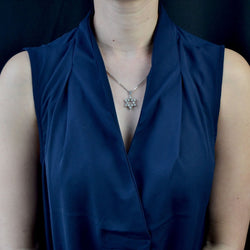 Pendentif Etoile Diamants et sa chaîne - Castafiore