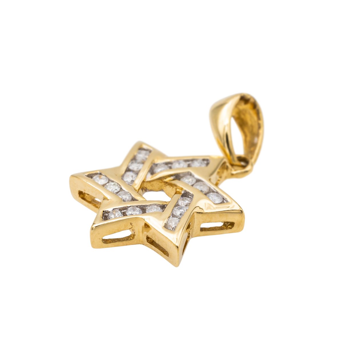 Pendentif Etoile Or jaune Diamant - Castafiore