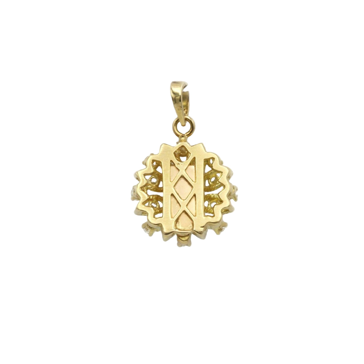 Pendentif FLEUR en or jaune et diamant - Castafiore