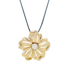 Pendentif "Fleur" or jaune et diamants - Castafiore