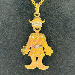 Pendentif FRED, "Arlequin" en or jaune et diamants - Castafiore