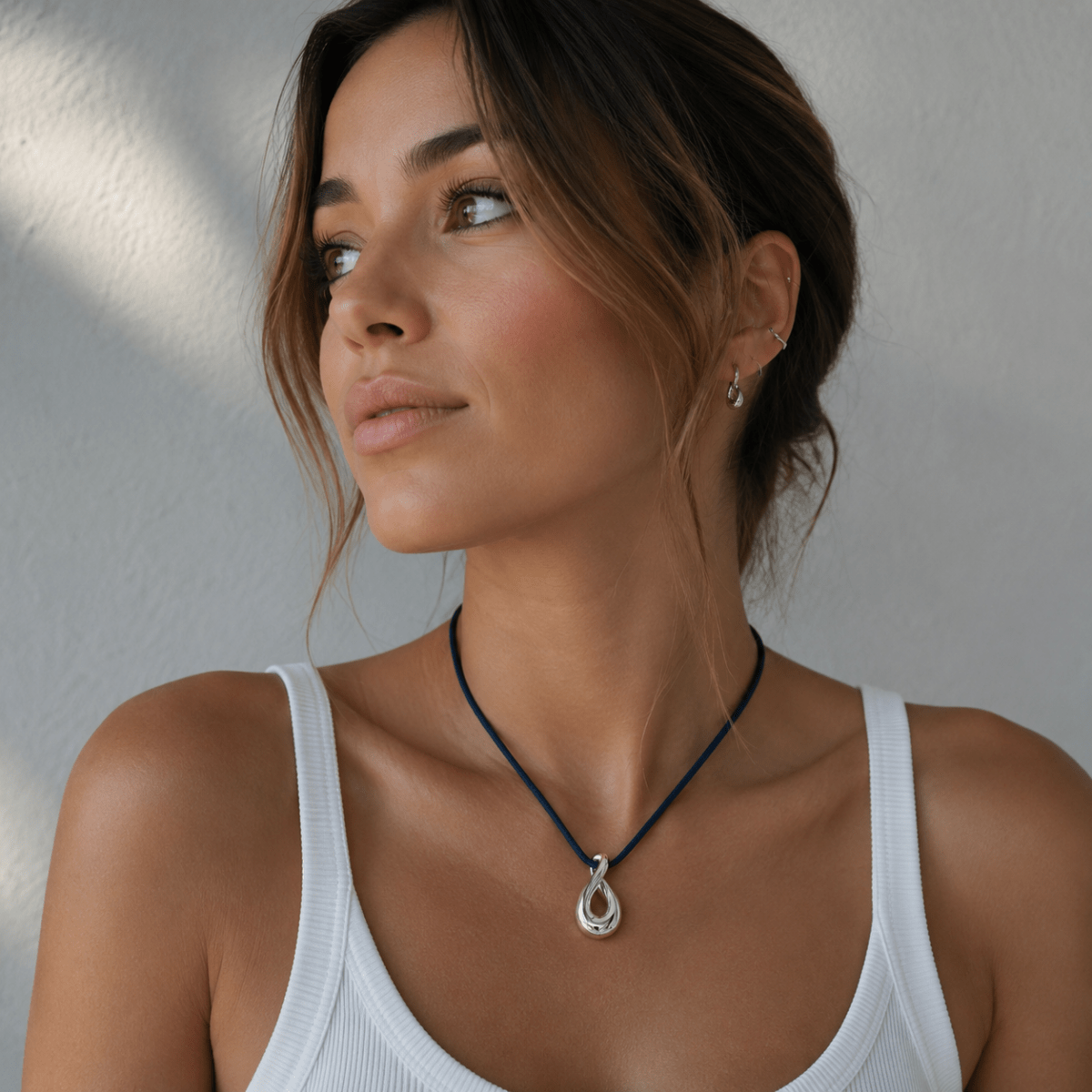 Pendentif FRED "Collection Mouvementée" en or blanc - Castafiore