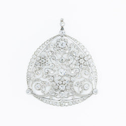 Pendentif GEORGES AUCOC en platine et diamants - Castafiore