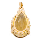 Pendentif Goutte en Or jaune et Citrine - Castafiore