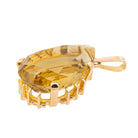 Pendentif Goutte en Or jaune et Citrine - Castafiore