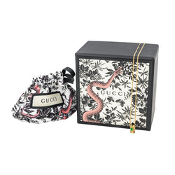 Pendentif GUCCI "Ouroboros" en or jaune et émeraude - Castafiore