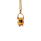 Pendentif HERMÈS "chaudron" en or jaune - Castafiore