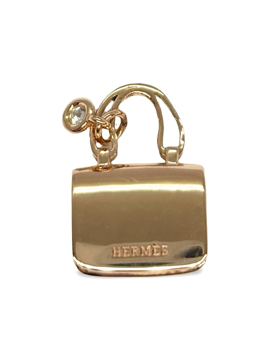 Pendentif HERMÈS Constance en or rose et diamant