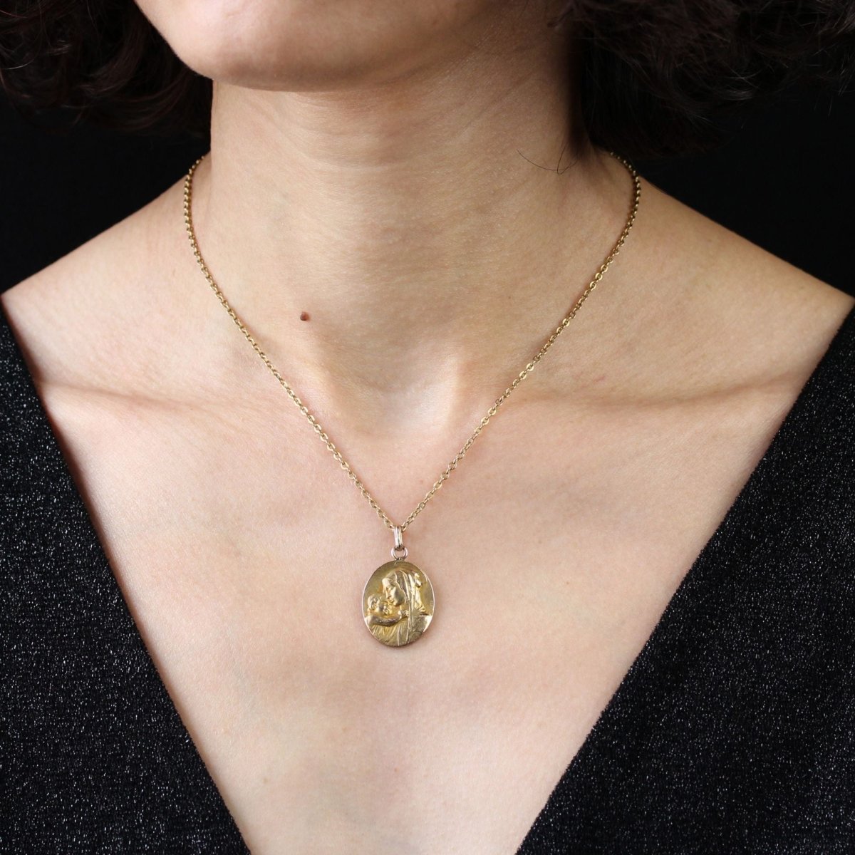 Pendentif KARO en or jaune - Castafiore