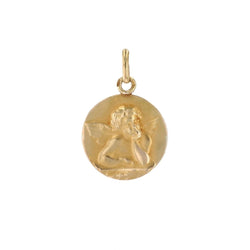 Pendentif LB Angelot en or jaune - Castafiore