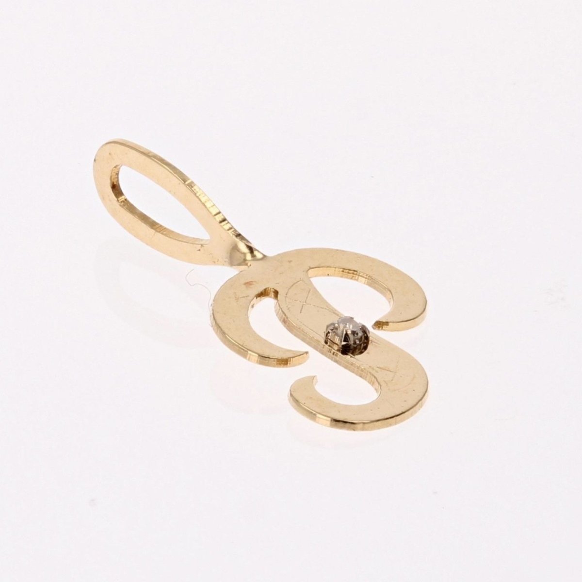 Pendentif lettre P diamant - Castafiore