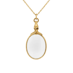 Pendentif Miroir Cheval - Or Jaune - Époque Victorienne - Castafiore