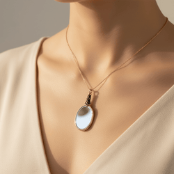 Pendentif Miroir en or jaune - Castafiore