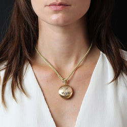 Pendentif MONTRE De col en or rose diamanté - Castafiore