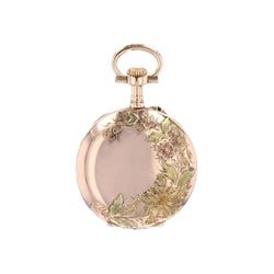 Pendentif MONTRE De col en or rose et or vert - Castafiore