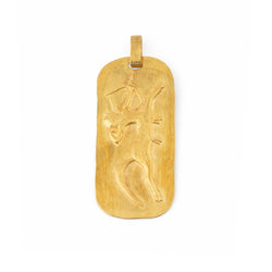 Pendentif O.J PERRIN par GEORGES LENFANT "Sagittaire" en or jaune - Castafiore
