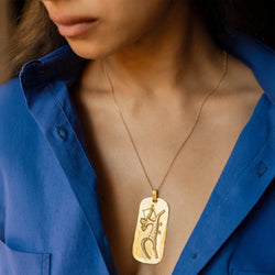 Pendentif O.J PERRIN par GEORGES LENFANT "Sagittaire" en or jaune - Castafiore