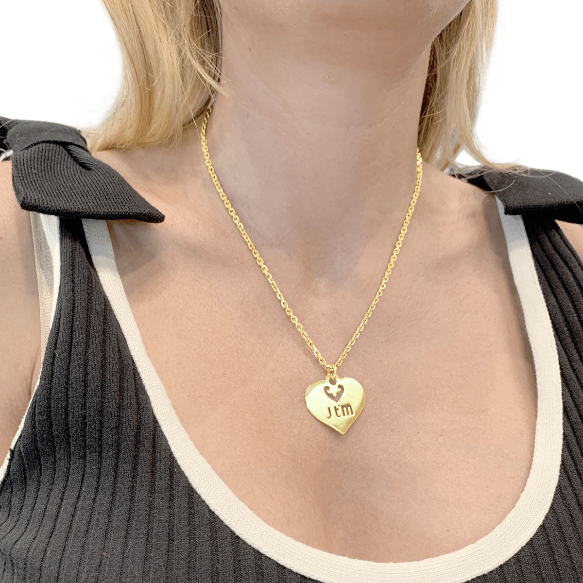 Pendentif O.J.PERRIN "Coeur Légendes" en or jaune - Castafiore