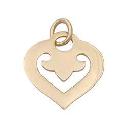 Pendentif OJ.PERRIN "Coeur Légendes" en or jaune - Castafiore