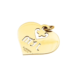 Pendentif O.J.PERRIN "Coeur Légendes" en or jaune - Castafiore