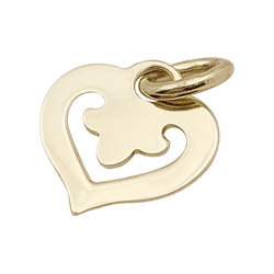 Pendentif O.J.Perrin, "Coeur Légendes", or jaune. - Castafiore