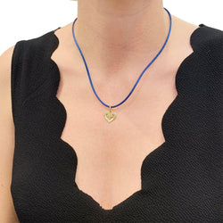 Pendentif O.J.Perrin, "Coeur Légendes", or jaune. - Castafiore