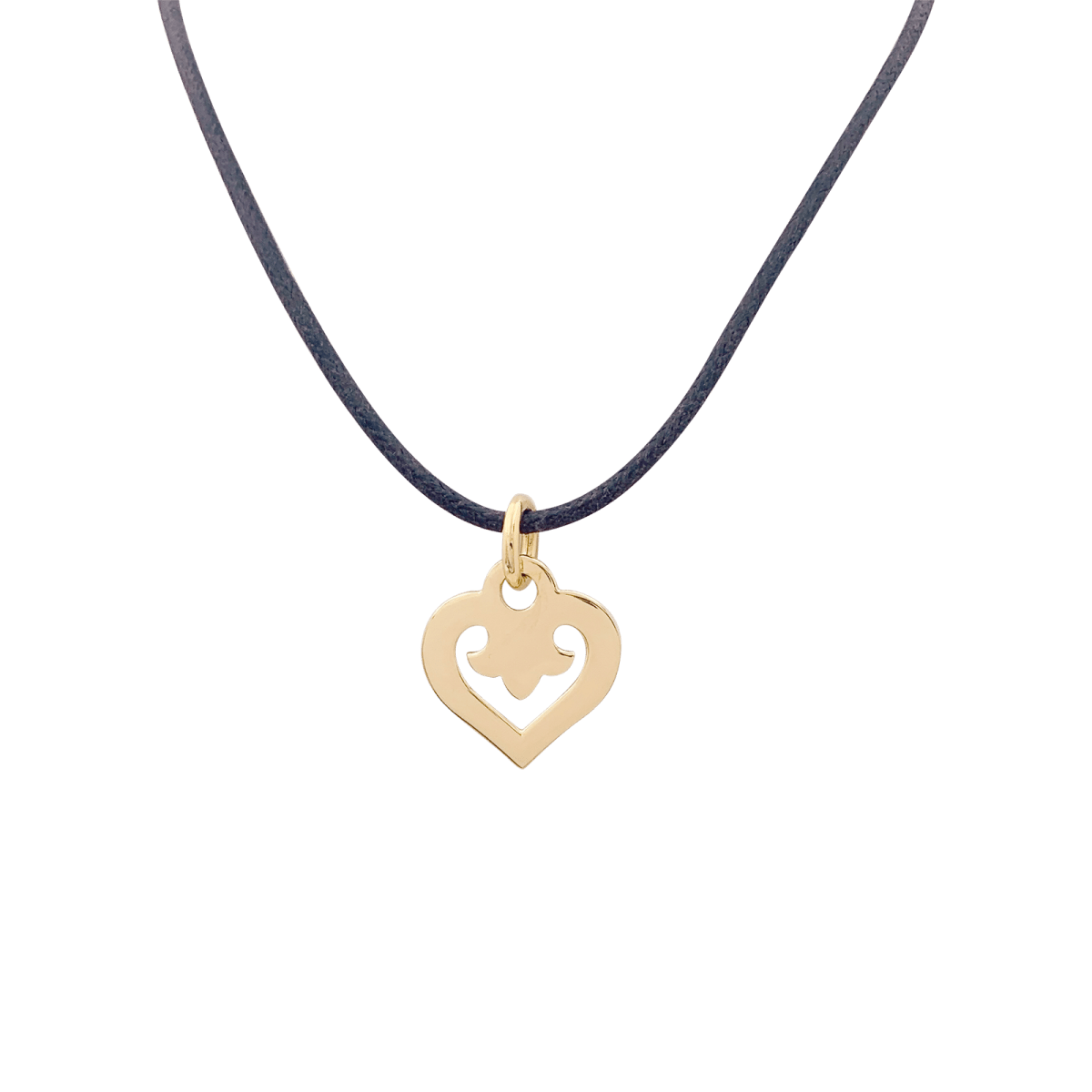 Pendentif O.J.Perrin, "Coeur Légendes", or jaune. - Castafiore