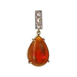 Pendentif opale et diamants - Castafiore