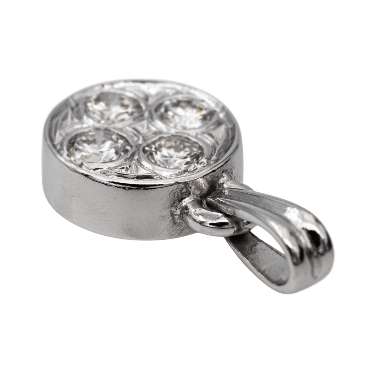 Pendentif Or blanc Diamant - Castafiore