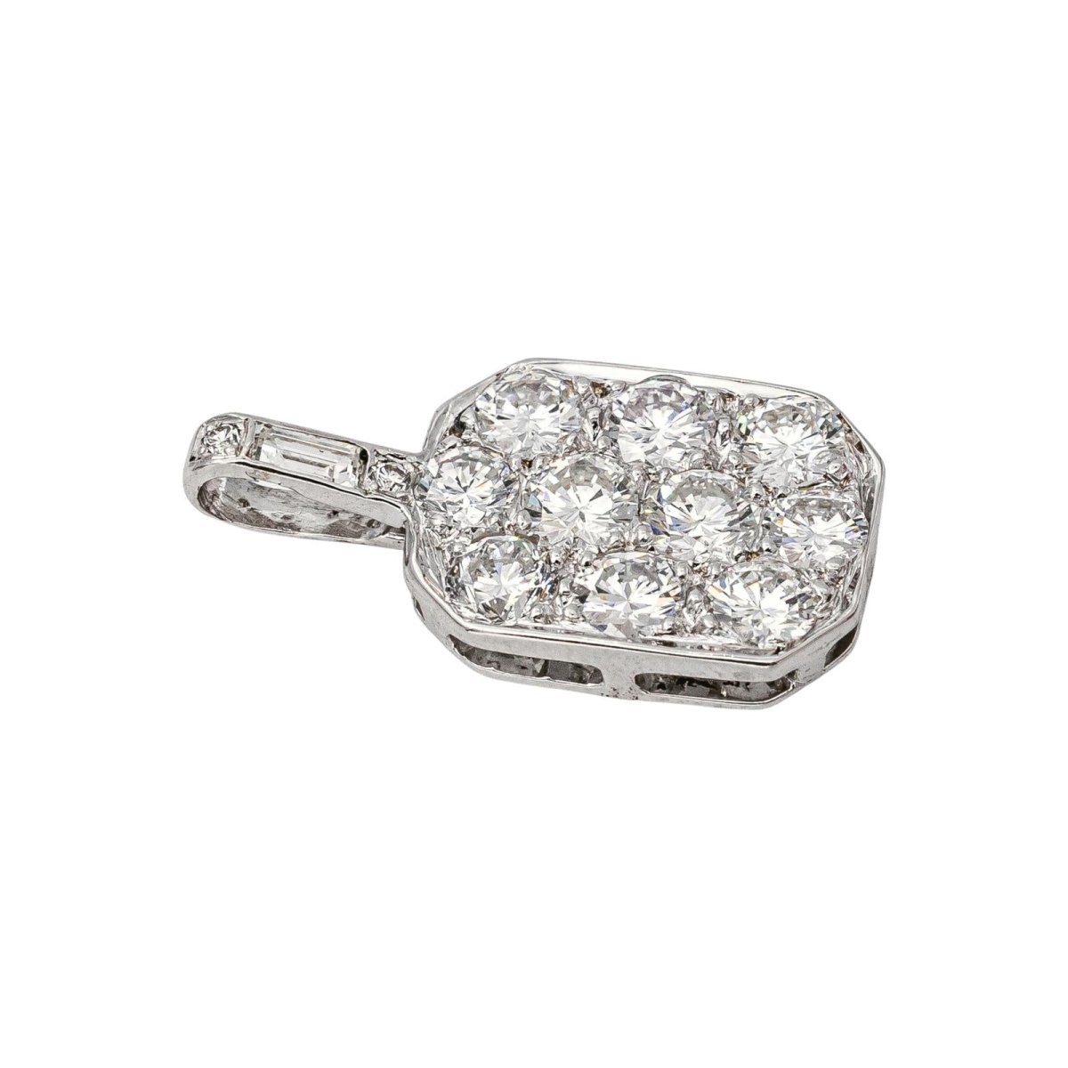Pendentif Or blanc Diamant - Castafiore