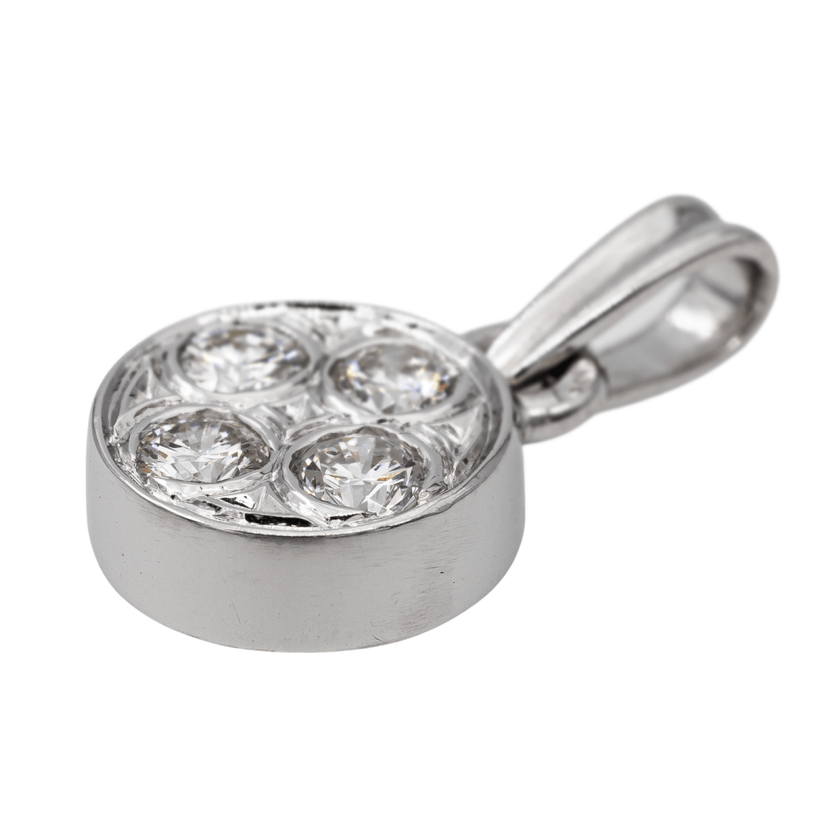 Pendentif Or blanc Diamant - Castafiore