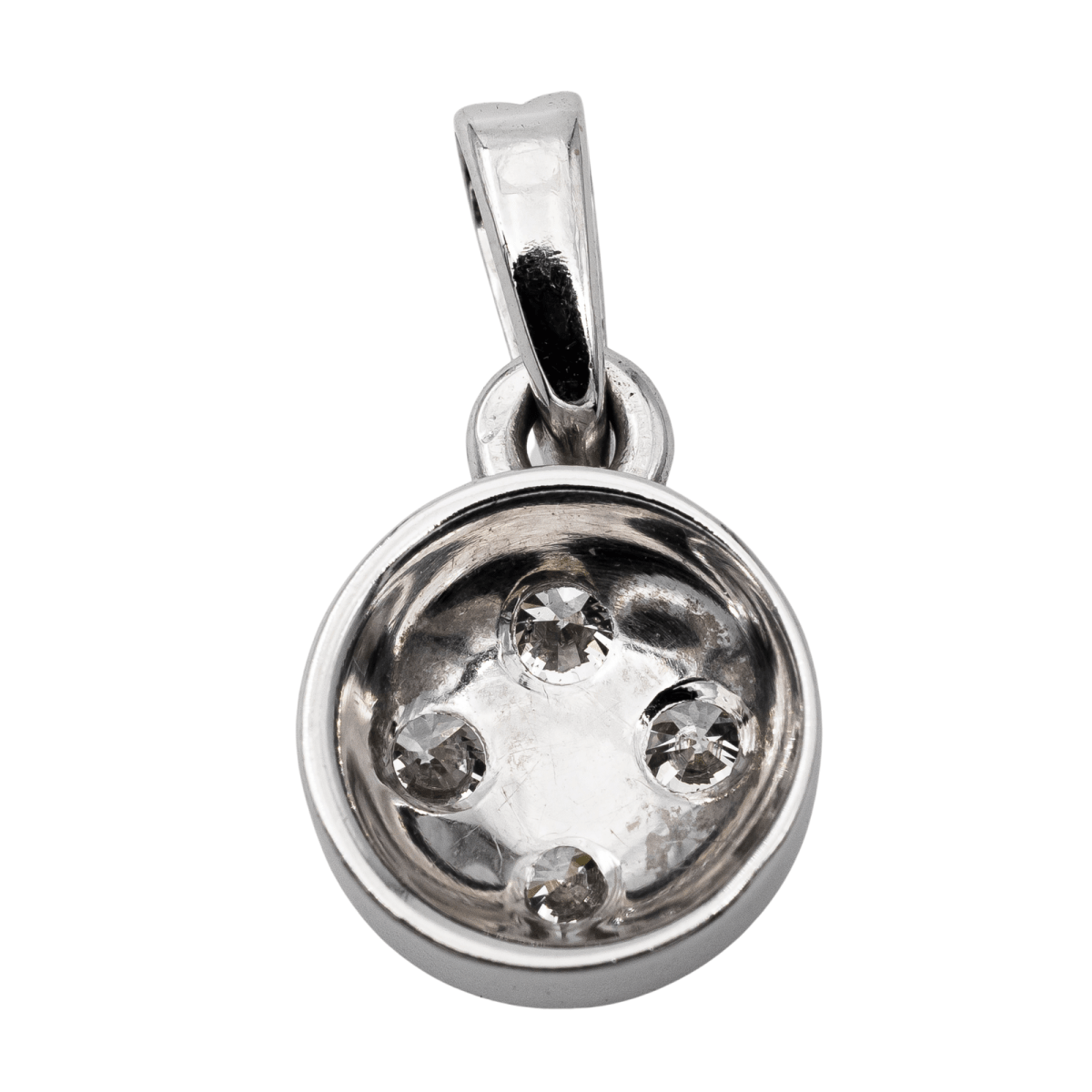 Pendentif Or blanc Diamant - Castafiore