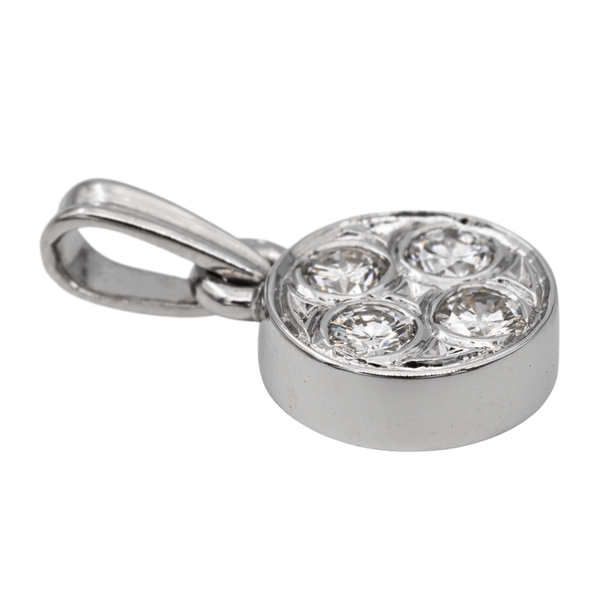 Pendentif Or blanc Diamant - Castafiore