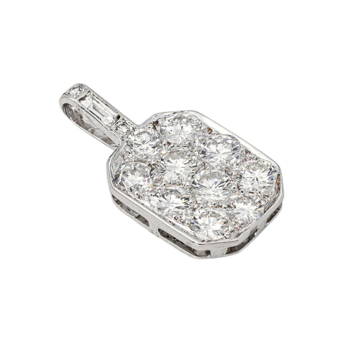 Pendentif Or blanc Diamant - Castafiore