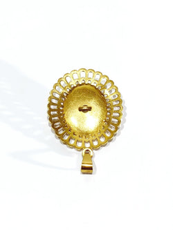 Pendentif Or Et Perle Rose des Vents - Castafiore