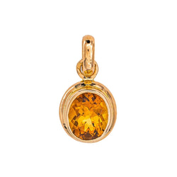 Pendentif Or jaune Citrine - Castafiore