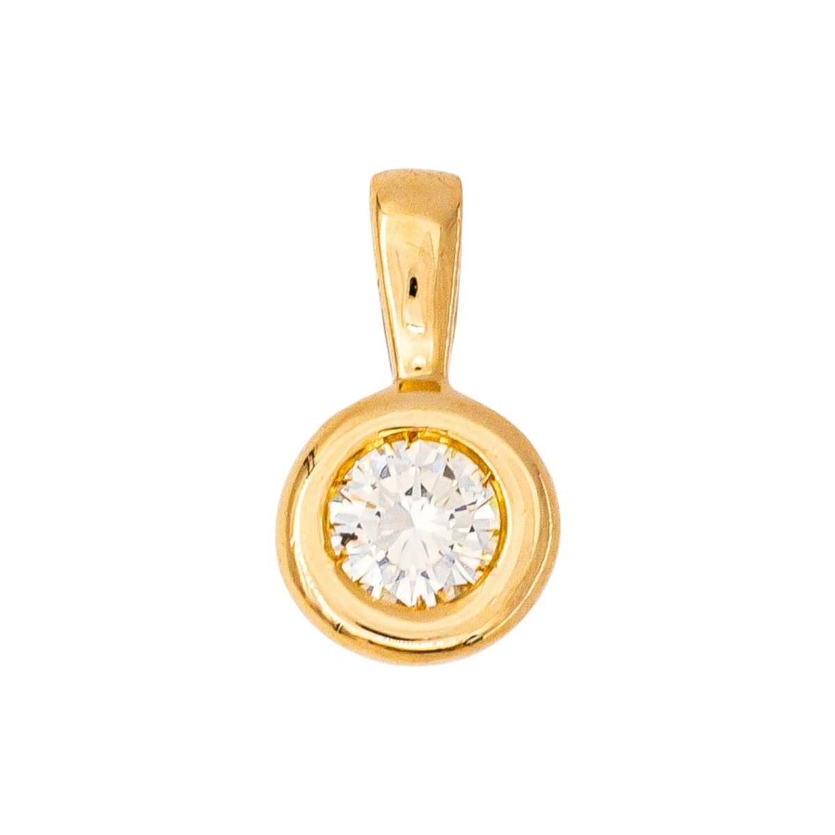 Pendentif Or jaune Diamant - Castafiore