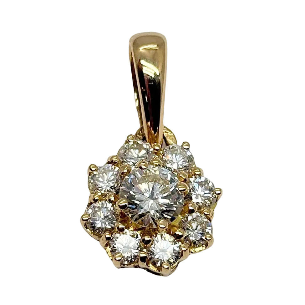 Pendentif or jaune et diamants - Castafiore